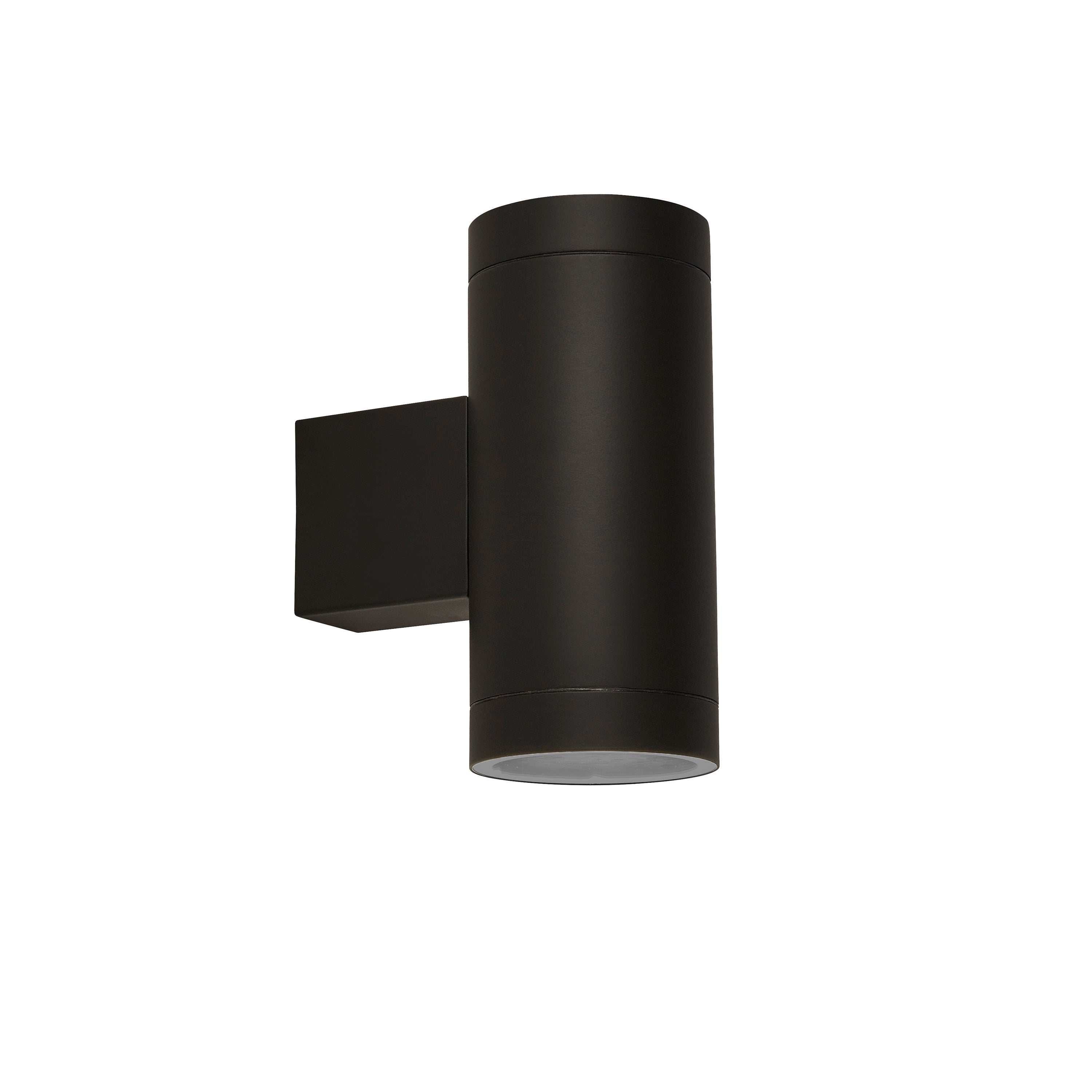 19082BK 2 Light Outdoor Up Down Light With Dusk Till Dawn Sensor Black