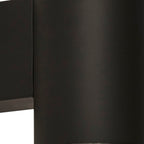 19082BK 2 Light Outdoor Up Down Light With Dusk Till Dawn Sensor Black (S)