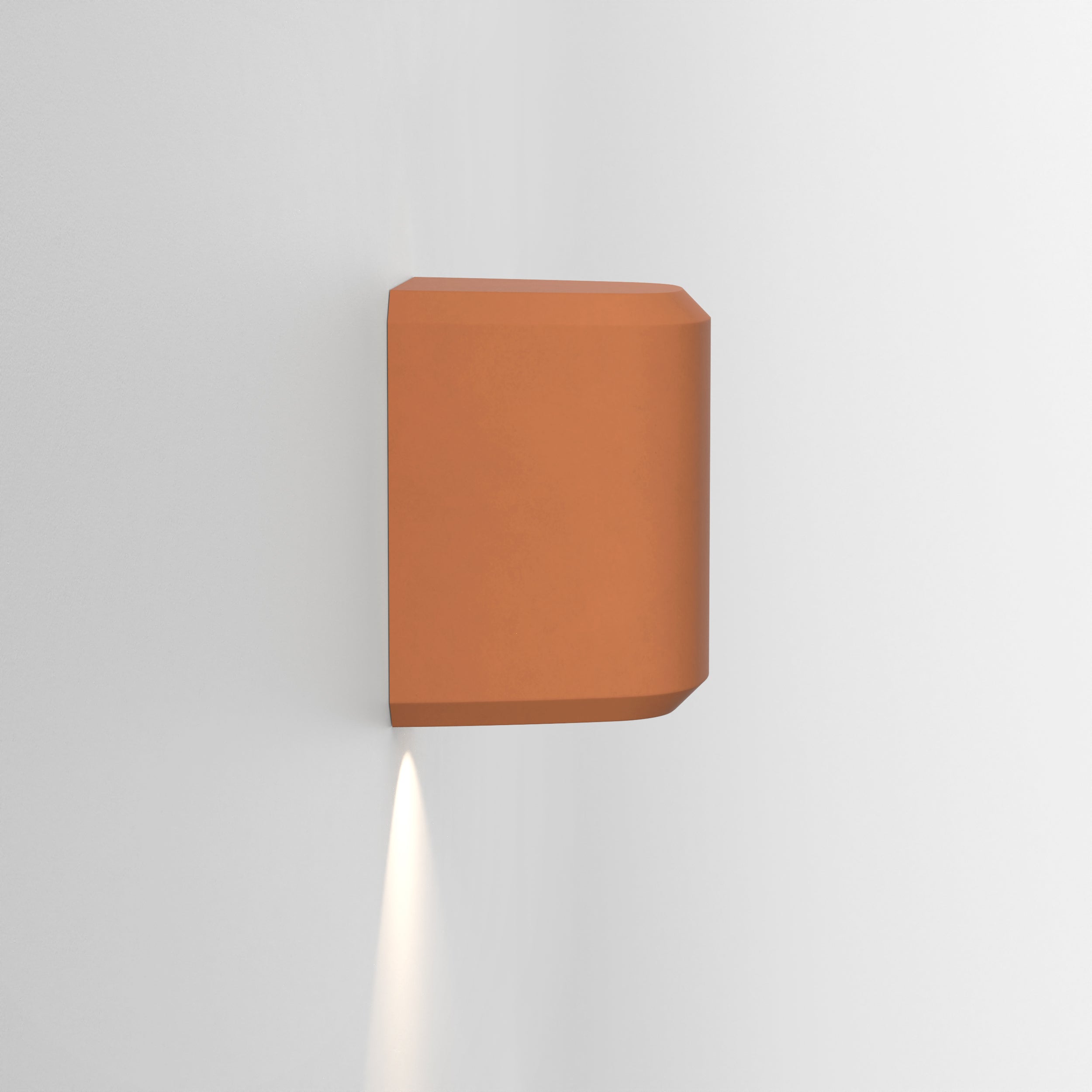 1513007 Brixham Outdoor Single Wall Light Terracotta Concrete