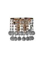 2402-2GO Hanna 2 Light Wall Light Ceiling Light Gold & Clear Crystal