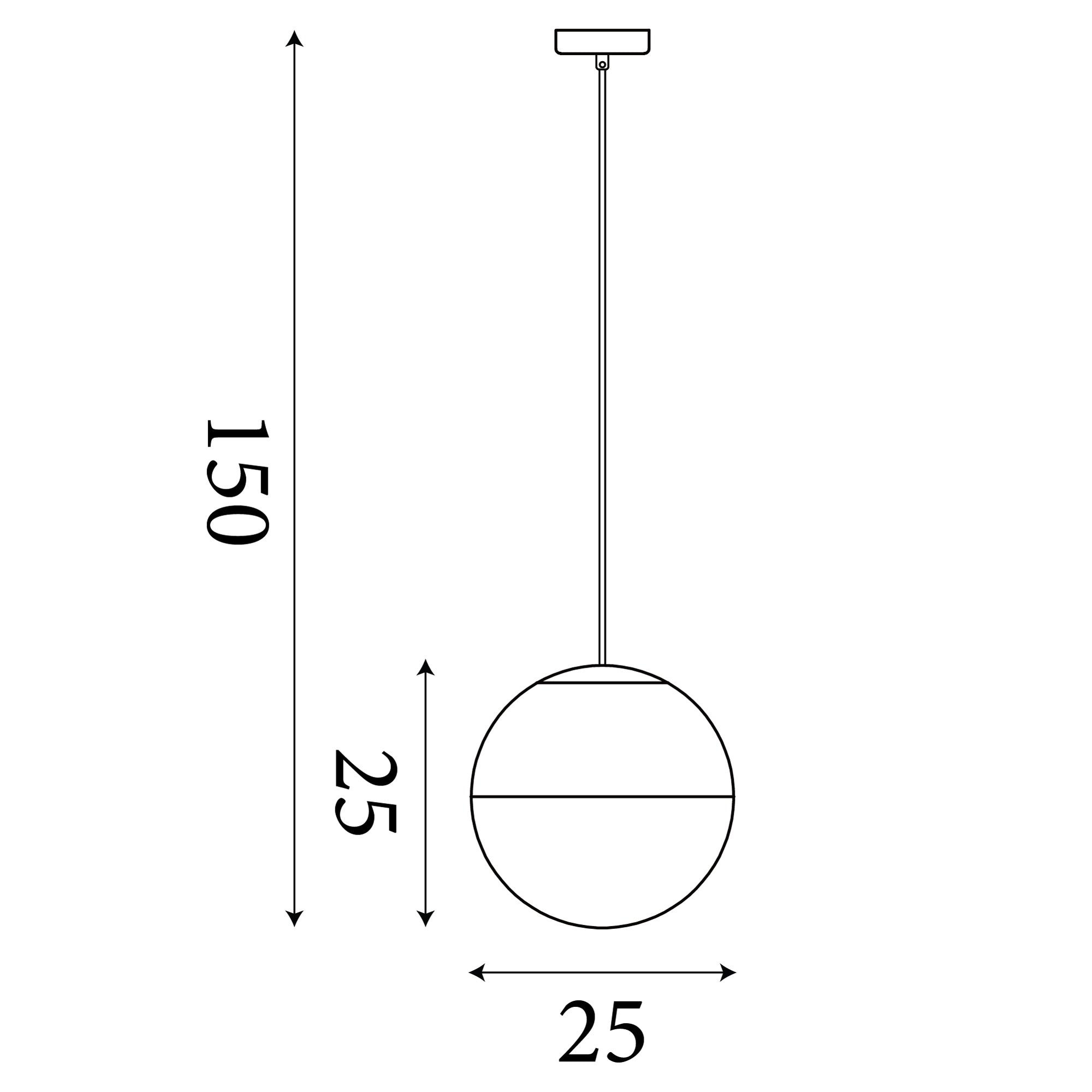 24181SB Endor 1 Light Pendant Satin Brass Finish With Opal Glass