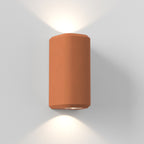 1513014 Brixham Outdoor Twin Wall Light Terracotta Concrete