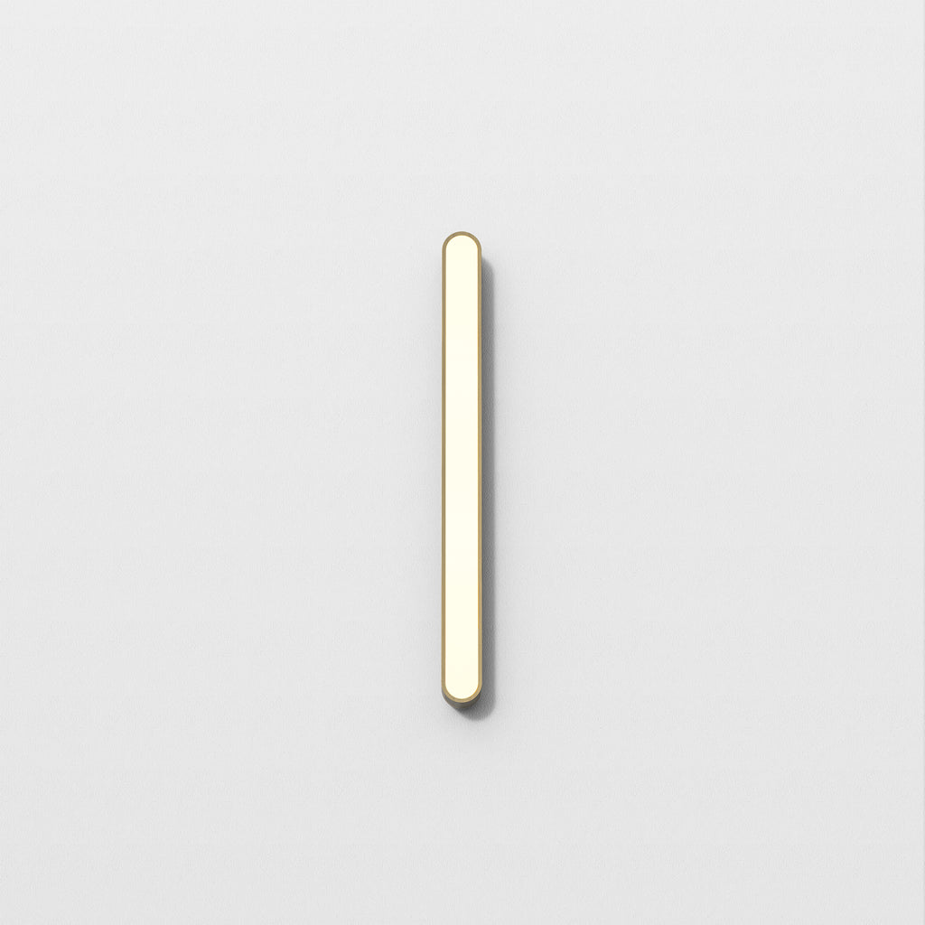 1440018 Atticus 600 3000K LED Bathroom Wall Light Matt Brushed Brass