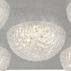 32511-5SI Celestia 5 Light LED Ceiling Light Silver Leaf With Clear Acrylic