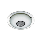 3883-31 Bathroom LED Flush Chrome Mirror Halo White Crystal