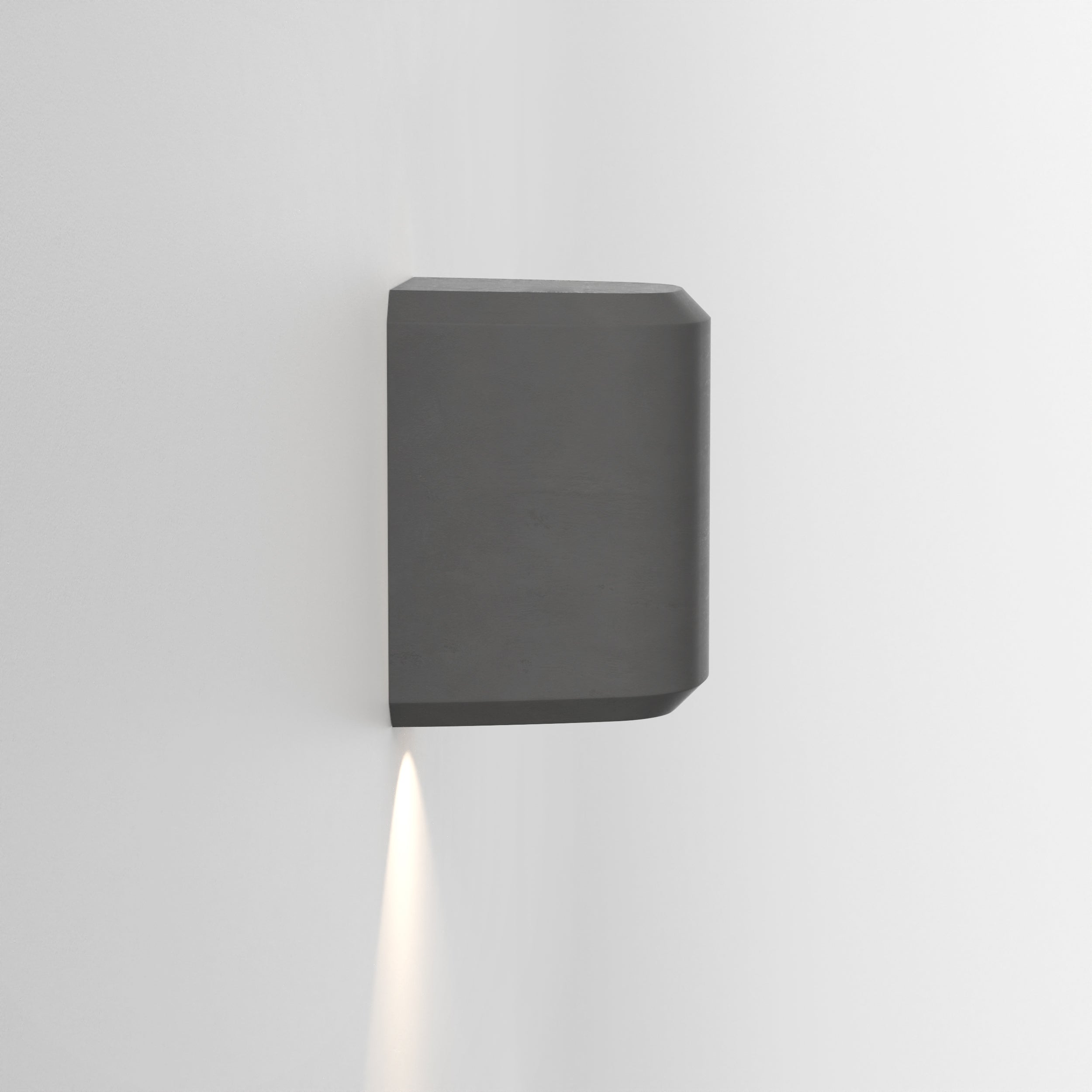 1513010 Brixham Outdoor Single Wall Light Charcoal Concrete