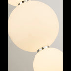 51022-3CC Snowball 3 Light Pendant Chrome With Opal Glass Shade