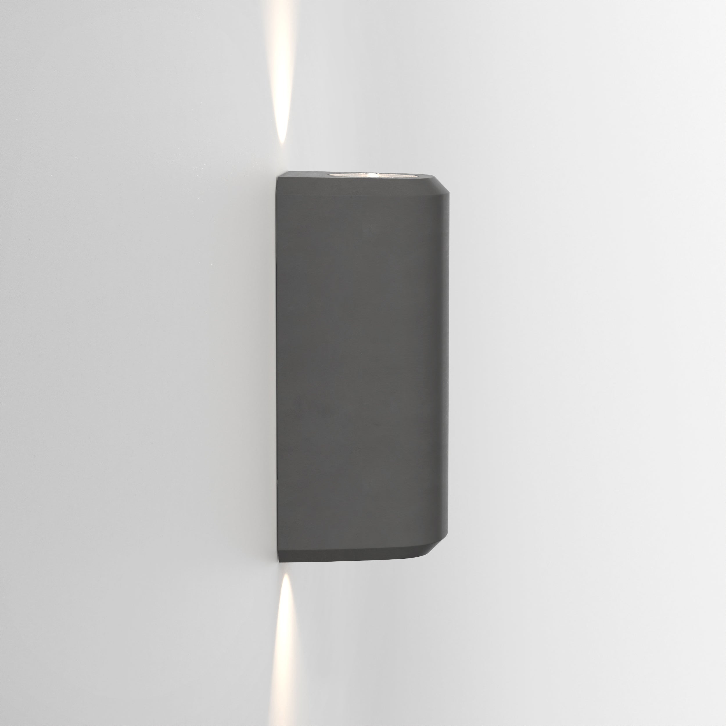 1513016 Brixham Outdoor Twin Wall Light Charcoal Concrete
