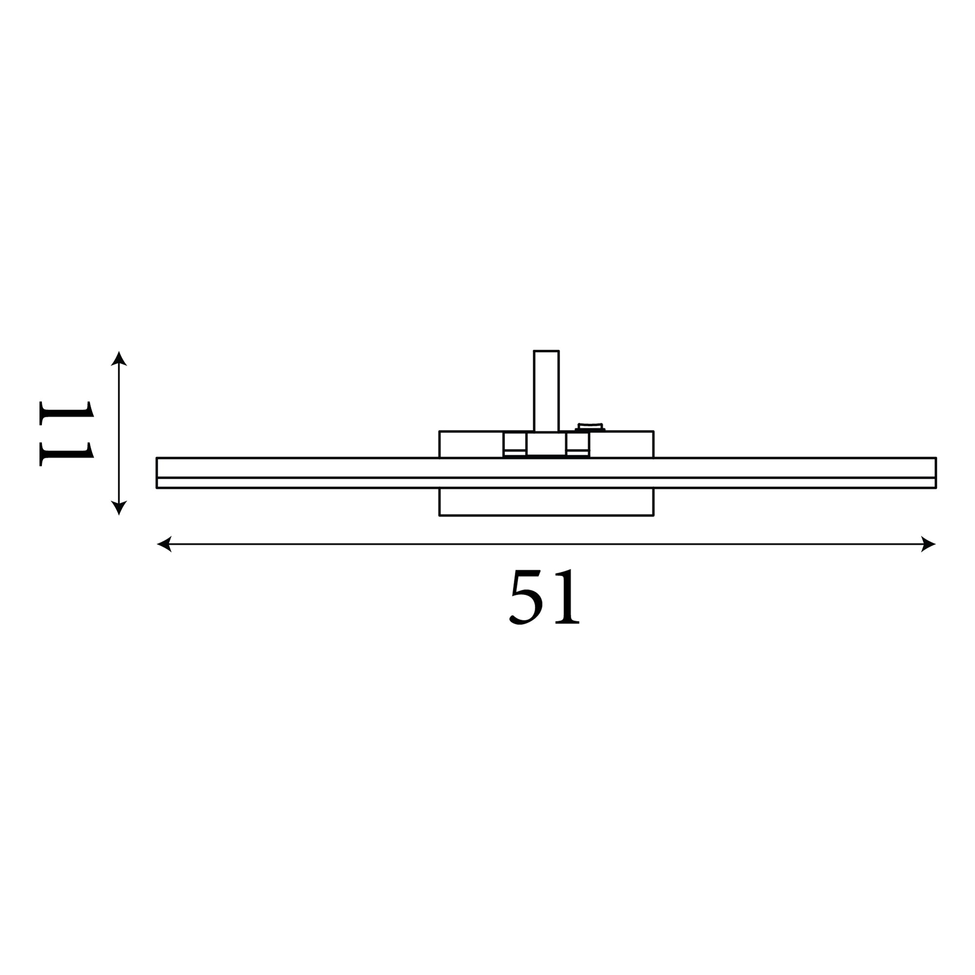 5551-51BG LED Picture Light Black Brushed Gold