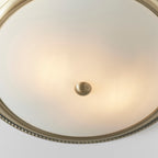 91121 Atlas 2 Light Flush Ceiling Light Brass