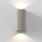 1513004 Brixham Outdoor Twin Wall Light Matt Concrete