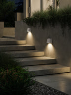 1317033 Mast Outdoor Twin Wall Light White Concrete