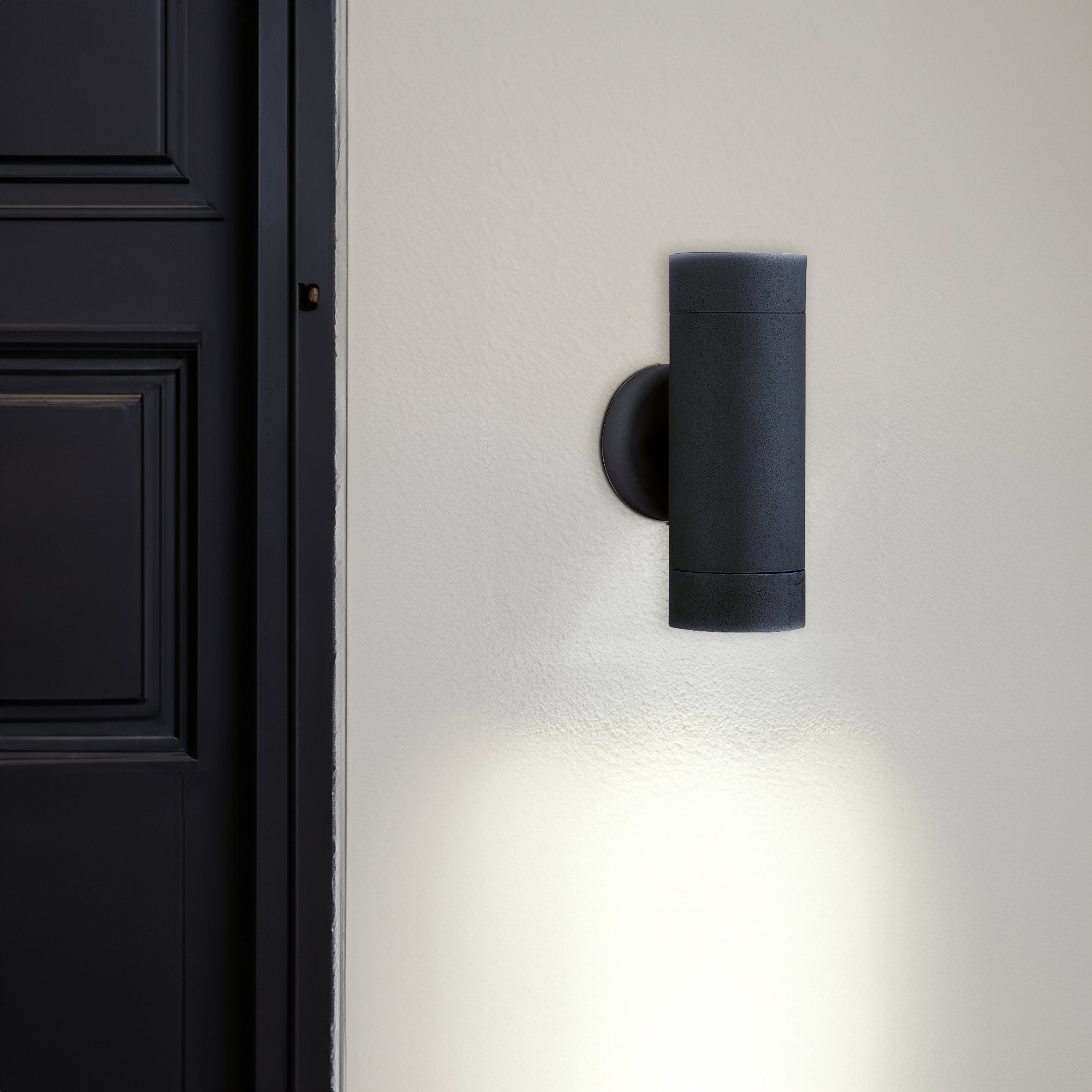 6009-2BK-LED Outdoor & Porch Wall Light - 2 Light Black
