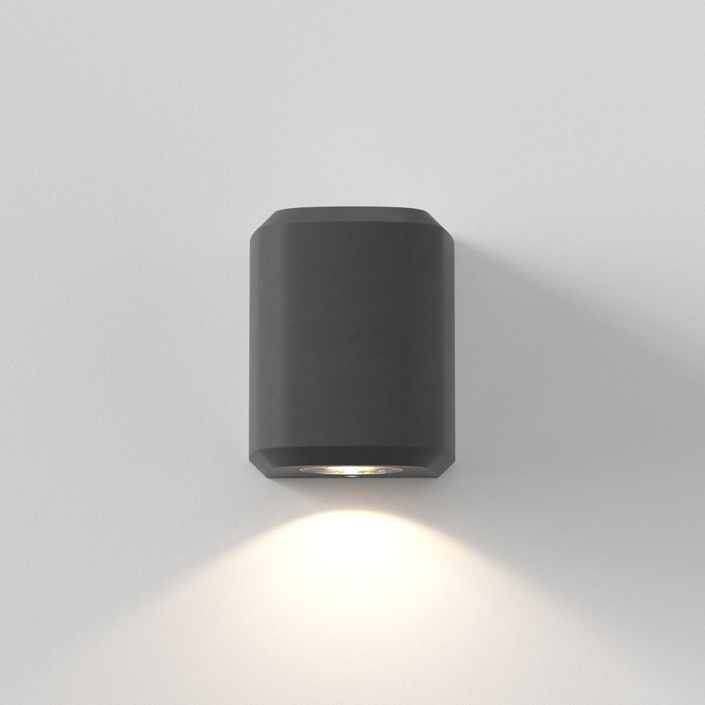 1513010 Brixham Outdoor Single Wall Light Charcoal Concrete