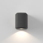 1513010 Brixham Outdoor Single Wall Light Charcoal Concrete