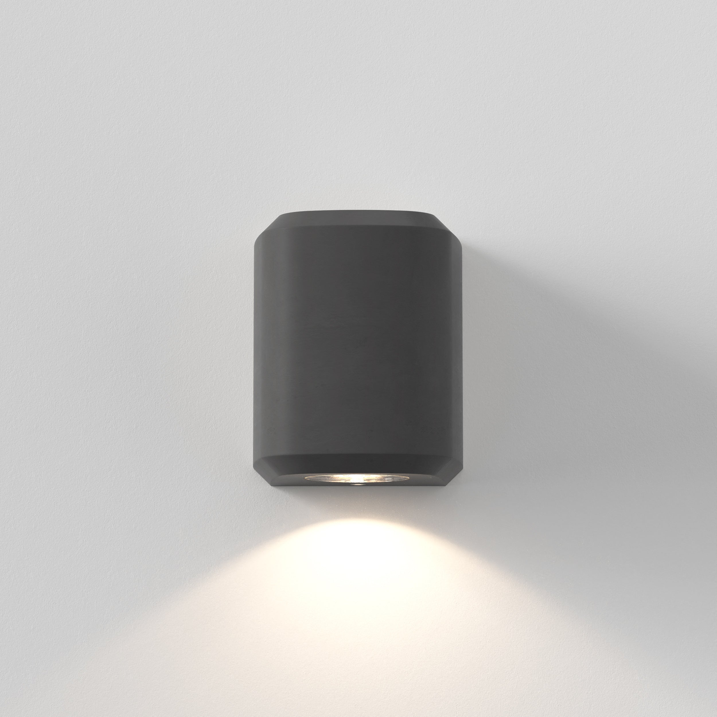 1513010 Brixham Outdoor Single Wall Light Charcoal Concrete