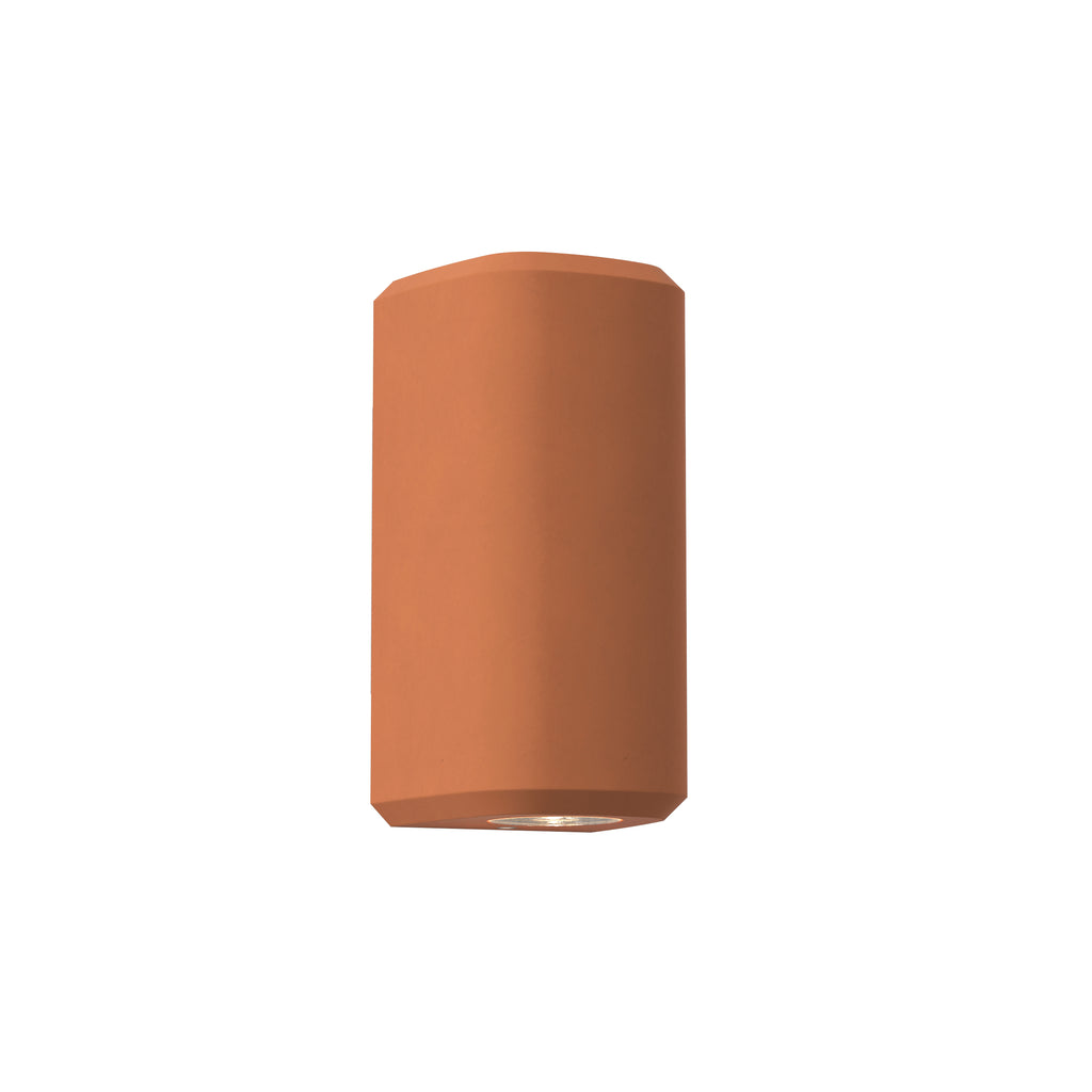 1513014 Brixham Outdoor Twin Wall Light Terracotta Concrete