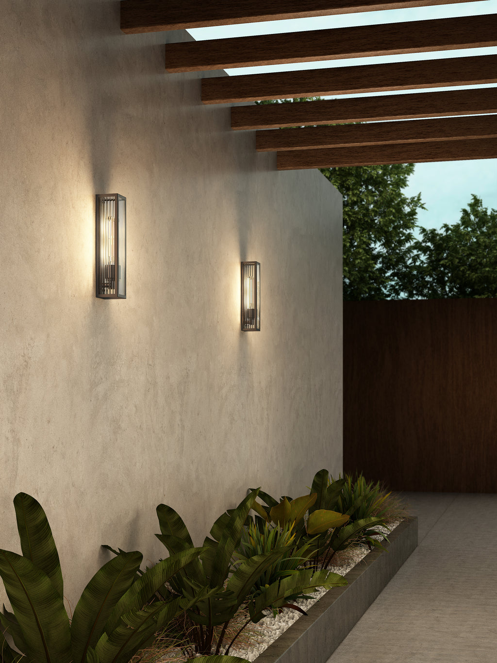 1402021 Harvard Outdoor Wall Light PVD Brushed Gunmetal