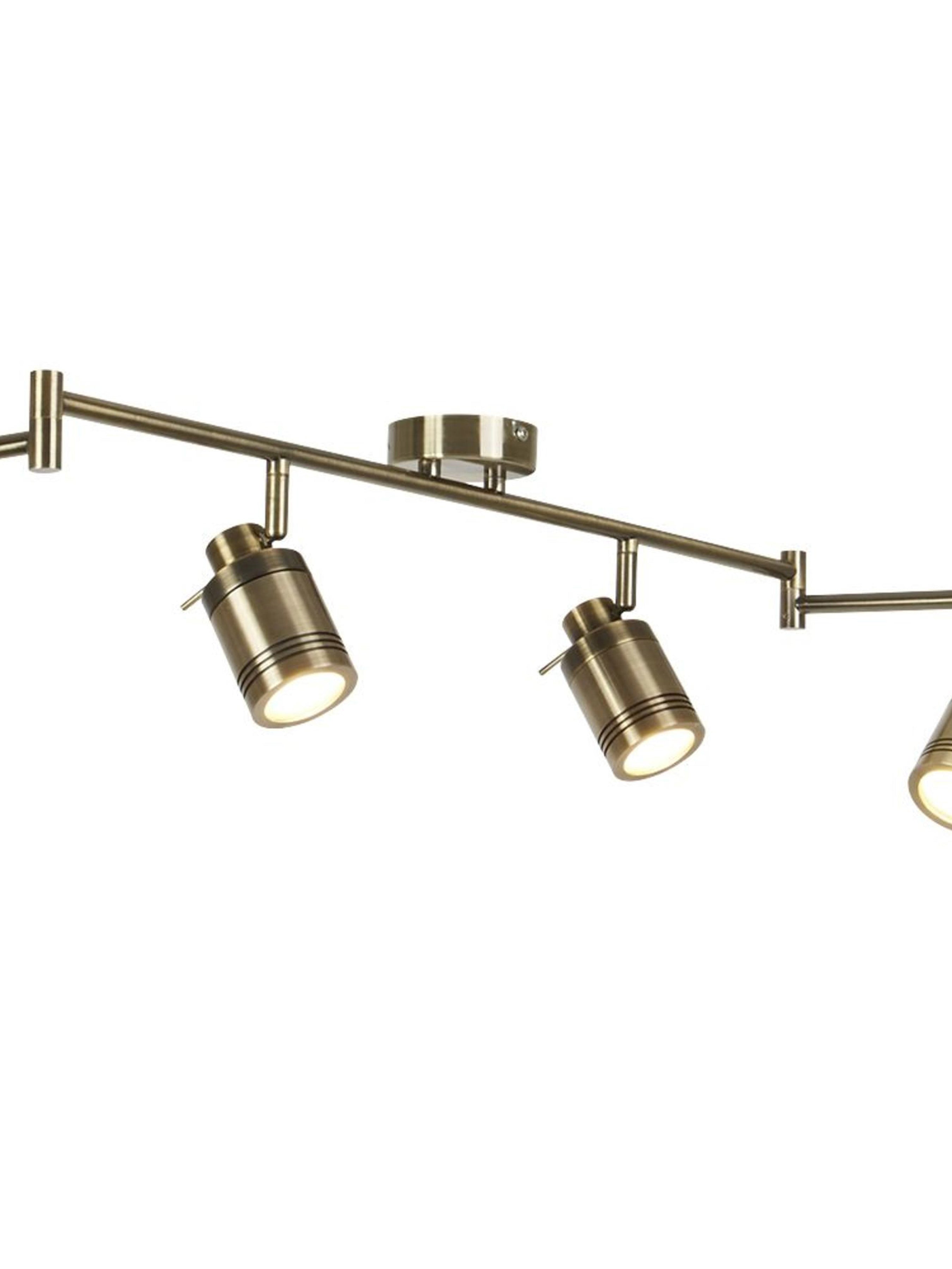 6606AB Samson 6 Light IP44 Bathroom Spot Split-bar Antique Brass