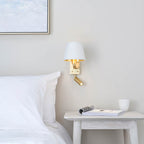 69092 Harvey Wall Light Gold White