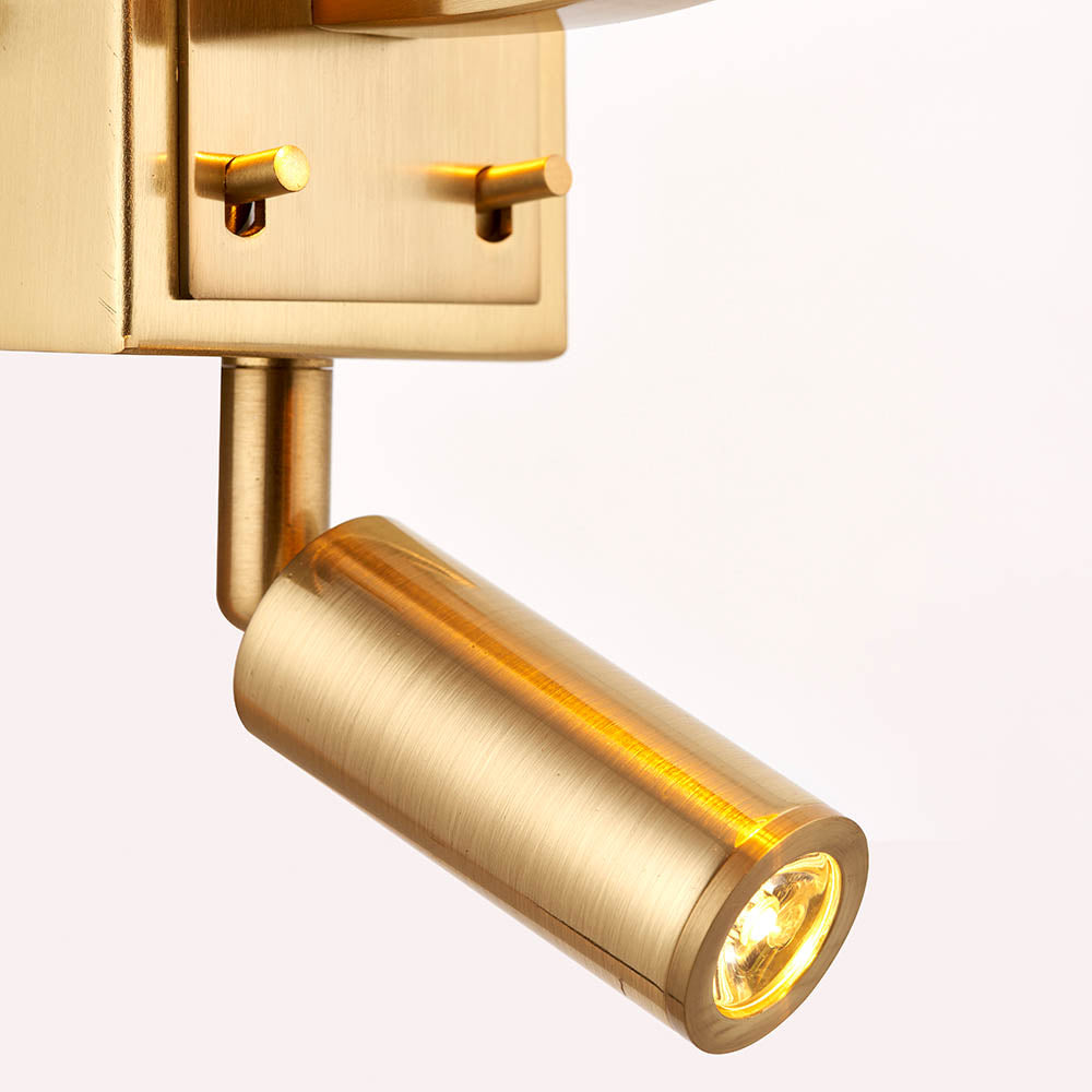 69092 Harvey Wall Light Gold White