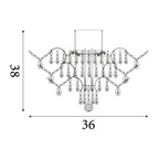 7901-1CC-LED Belle Bathroom (gu10 Led) Ip44 Chandelier K5 Crystals