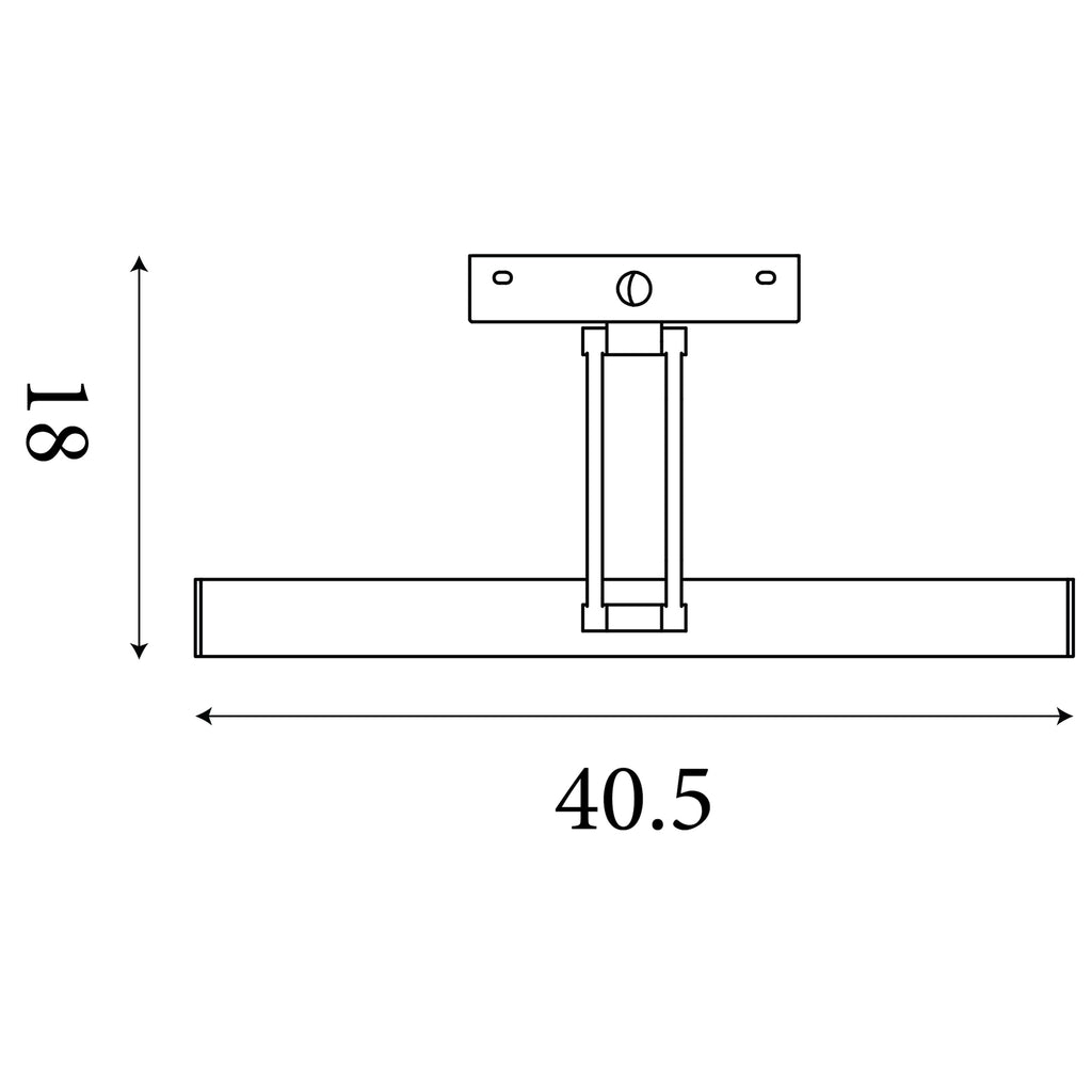 79825-40BK Rhodes LED Picture Light Black Metal