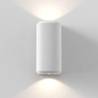 1513011 Brixham Outdoor Twin Wall Light White Concrete