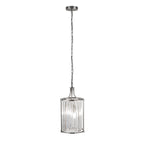 8092-2CC Victoria 2 Light Pendant Chrome With Crystal Glass