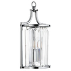 8571CC Victoria 1 Light Wall Light Chrome With Crystal Glass