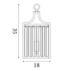 8571CC Victoria 1 Light Wall Light Chrome With Crystal Glass