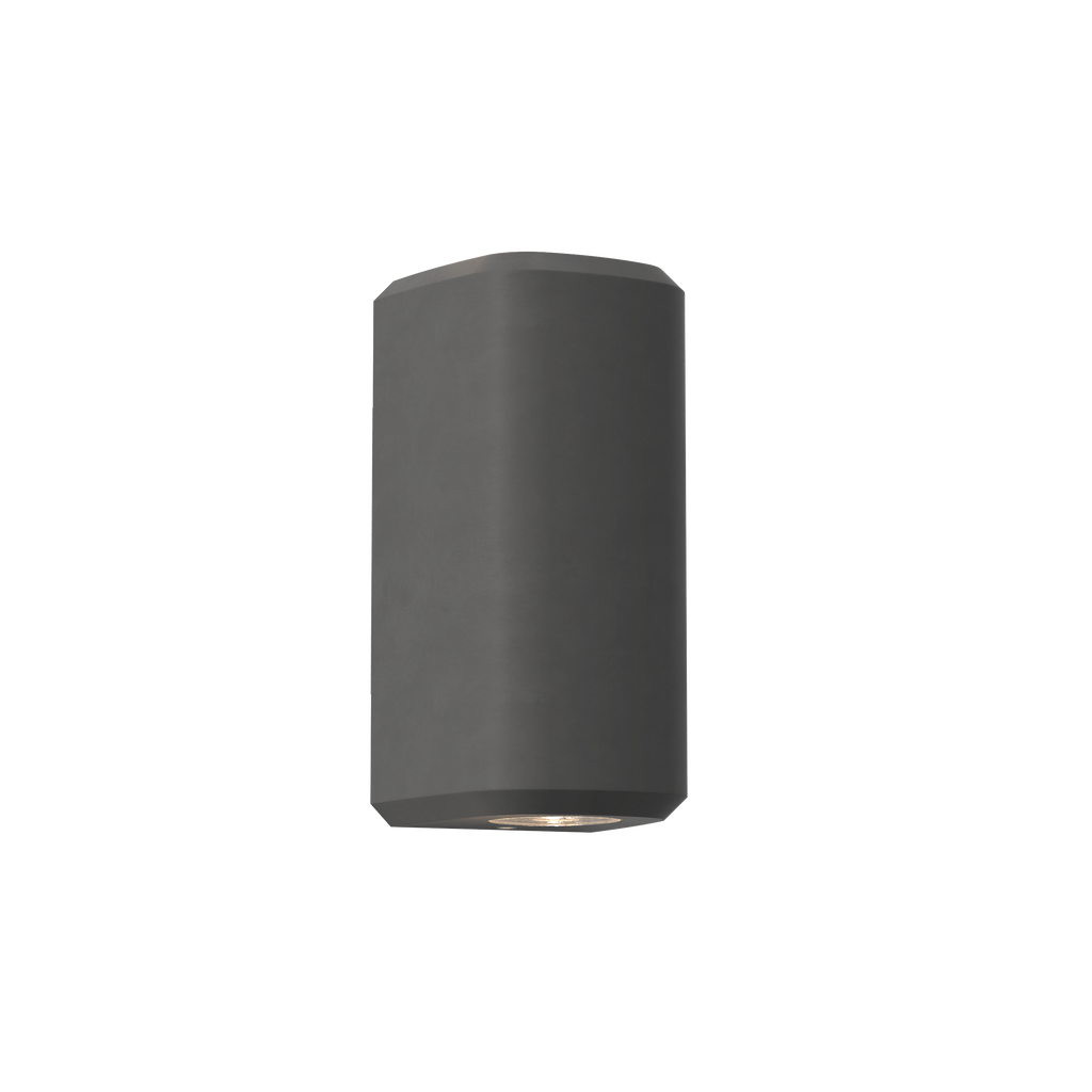 1513016 Brixham Outdoor Twin Wall Light Charcoal Concrete