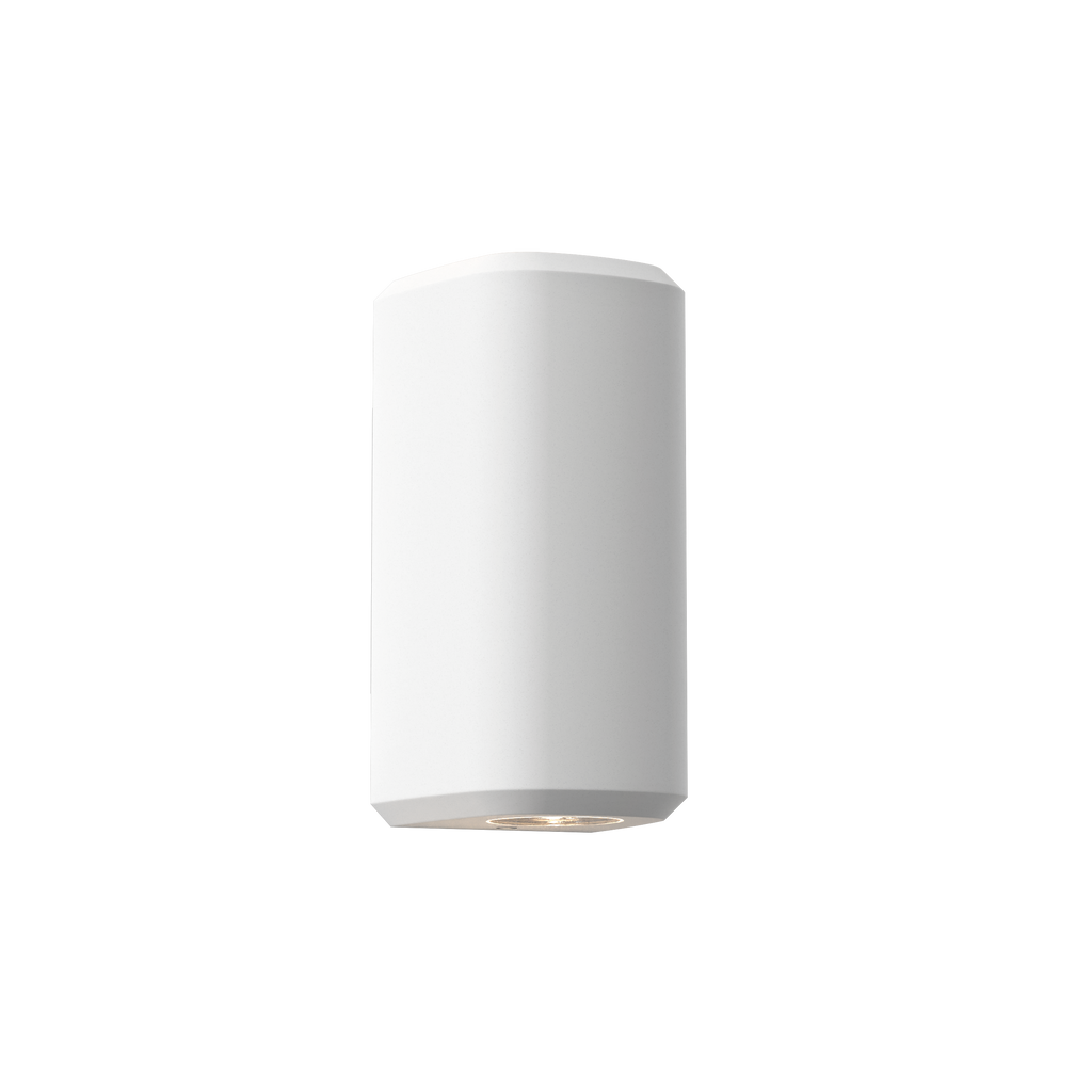 1513011 Brixham Outdoor Twin Wall Light White Concrete