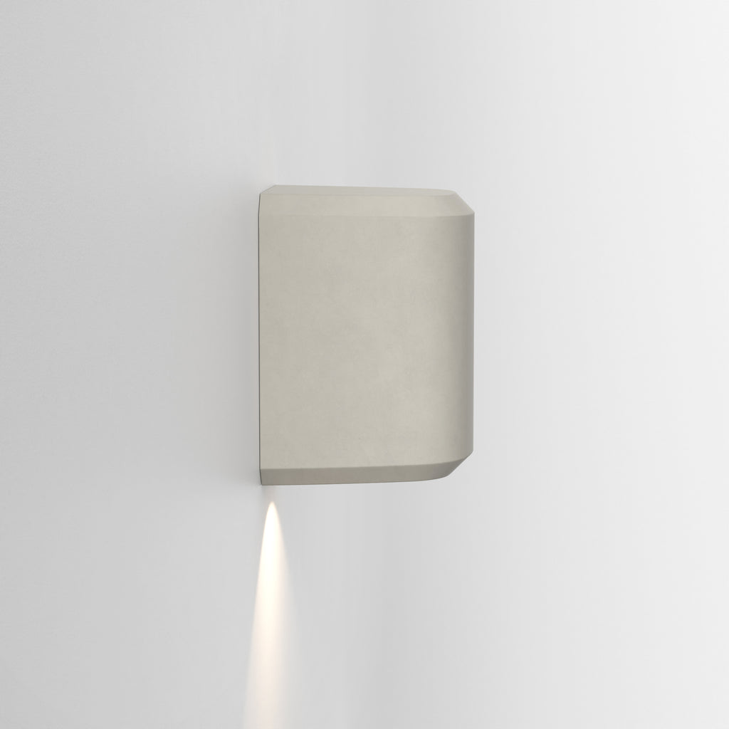 1513002 Brixham Outdoor Single Wall Light Matt Concrete