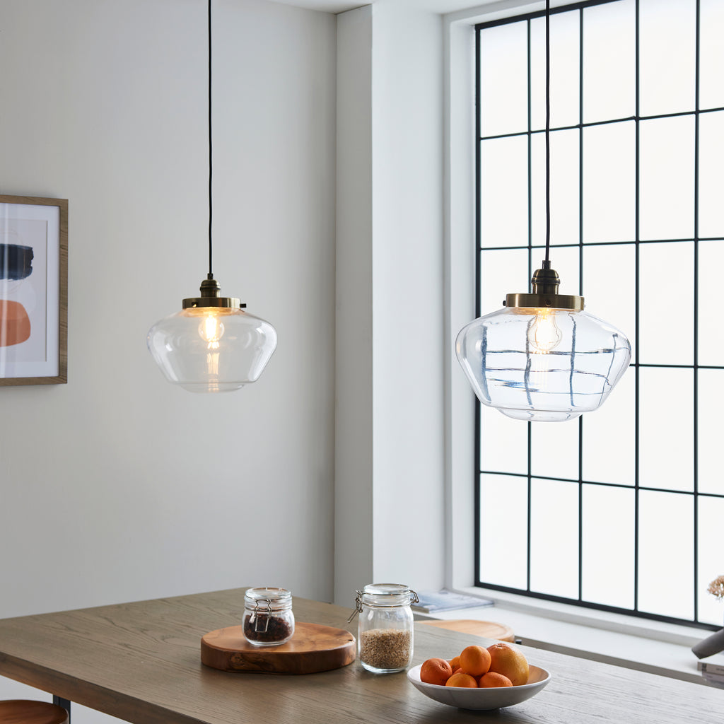 97691 Camberley Pendant Brass