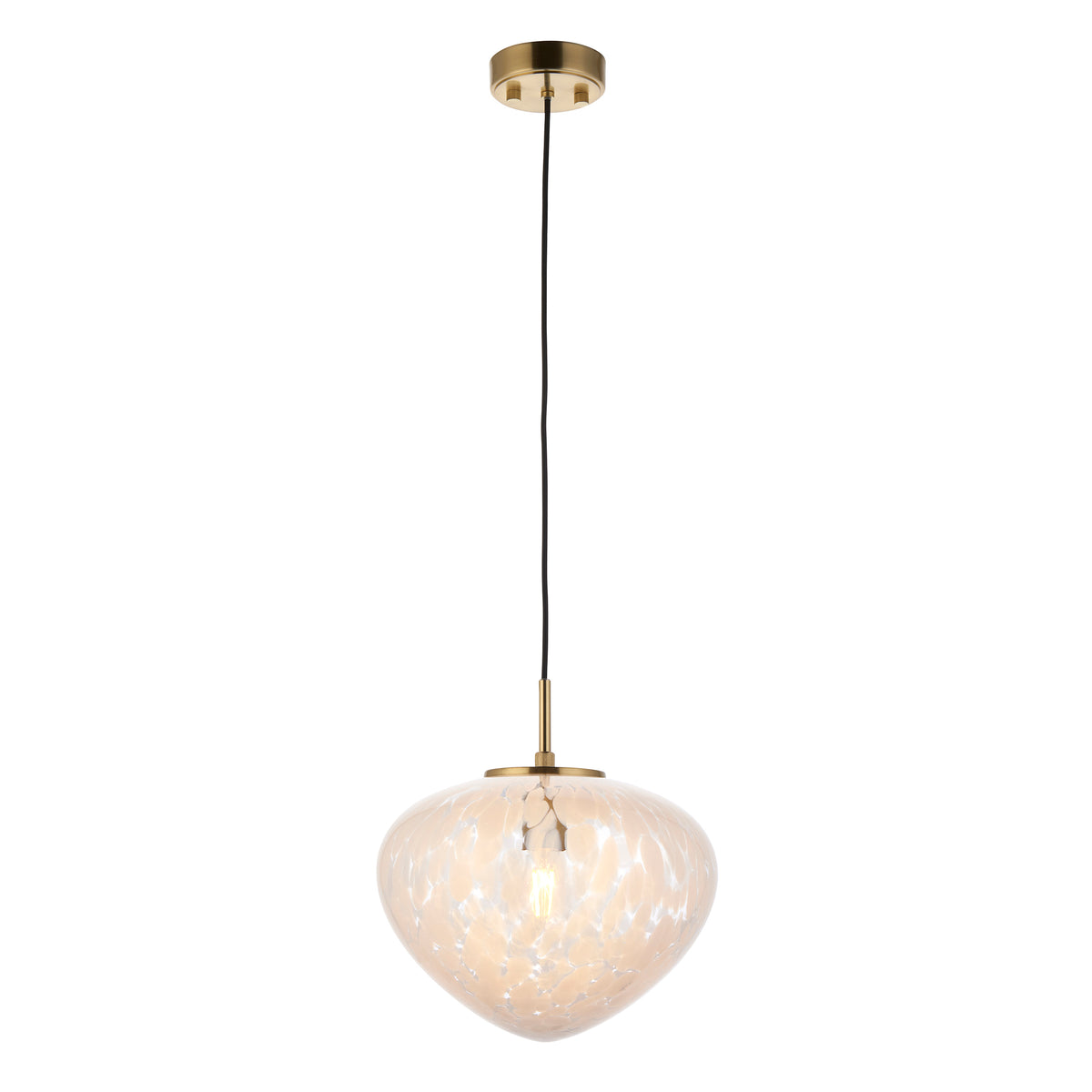 98815 Mali Pendant Brass White