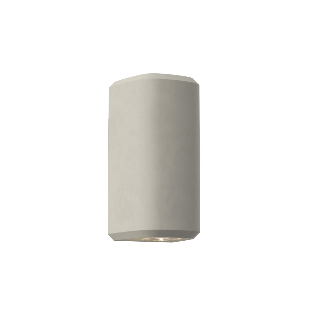 1513004 Brixham Outdoor Twin Wall Light Matt Concrete