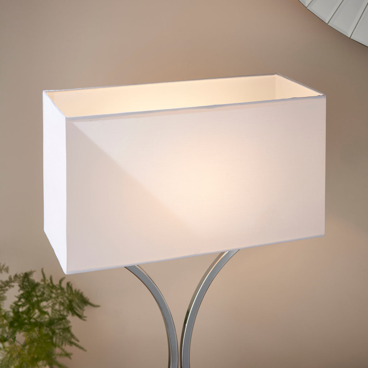99961 Epalle - Twin Pack Table Lamp Chrome White