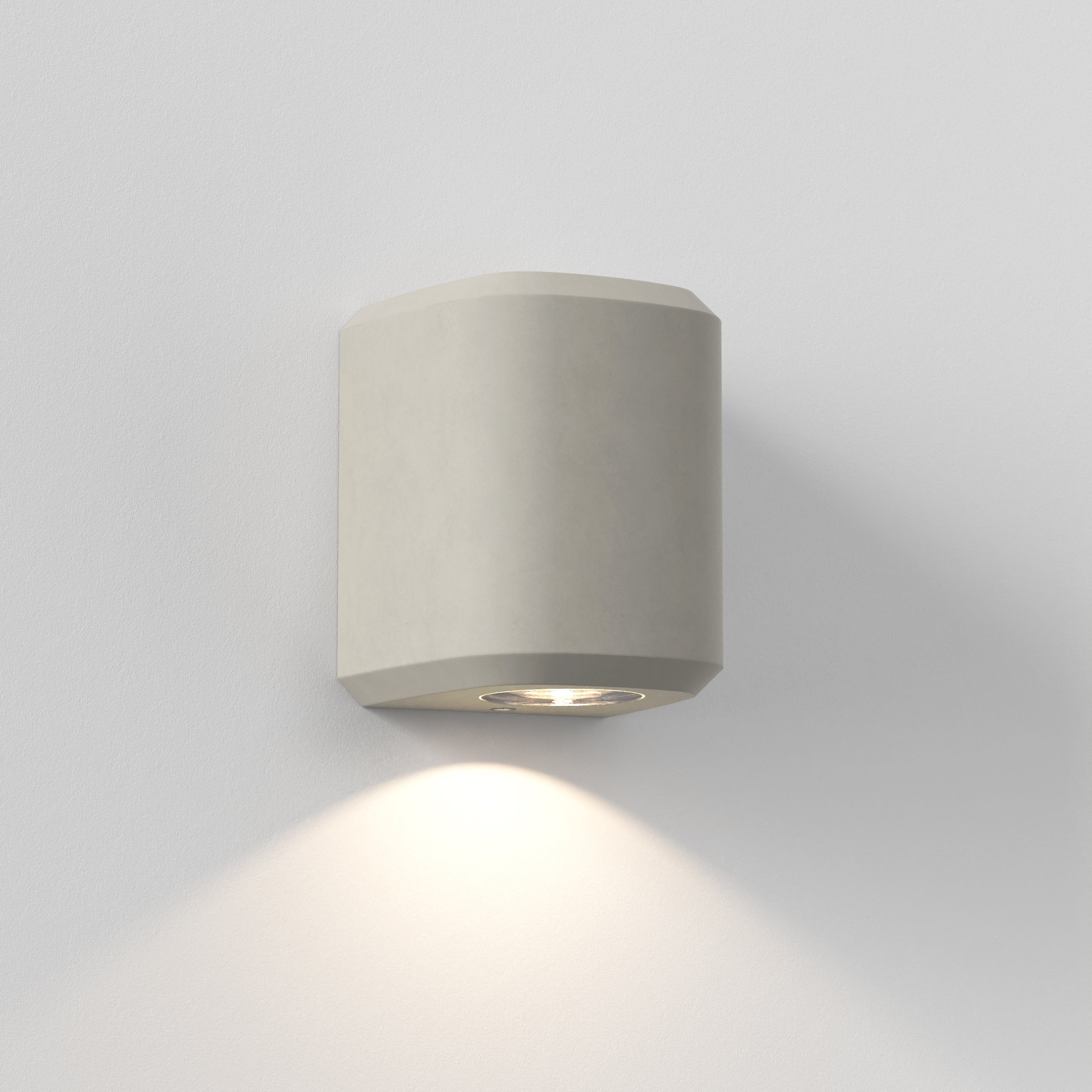 1513002 Brixham Outdoor Single Wall Light Matt Concrete