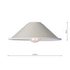 ACC866 Easy Fit Metal Shade Matt Cashmere/Taupe 18cm