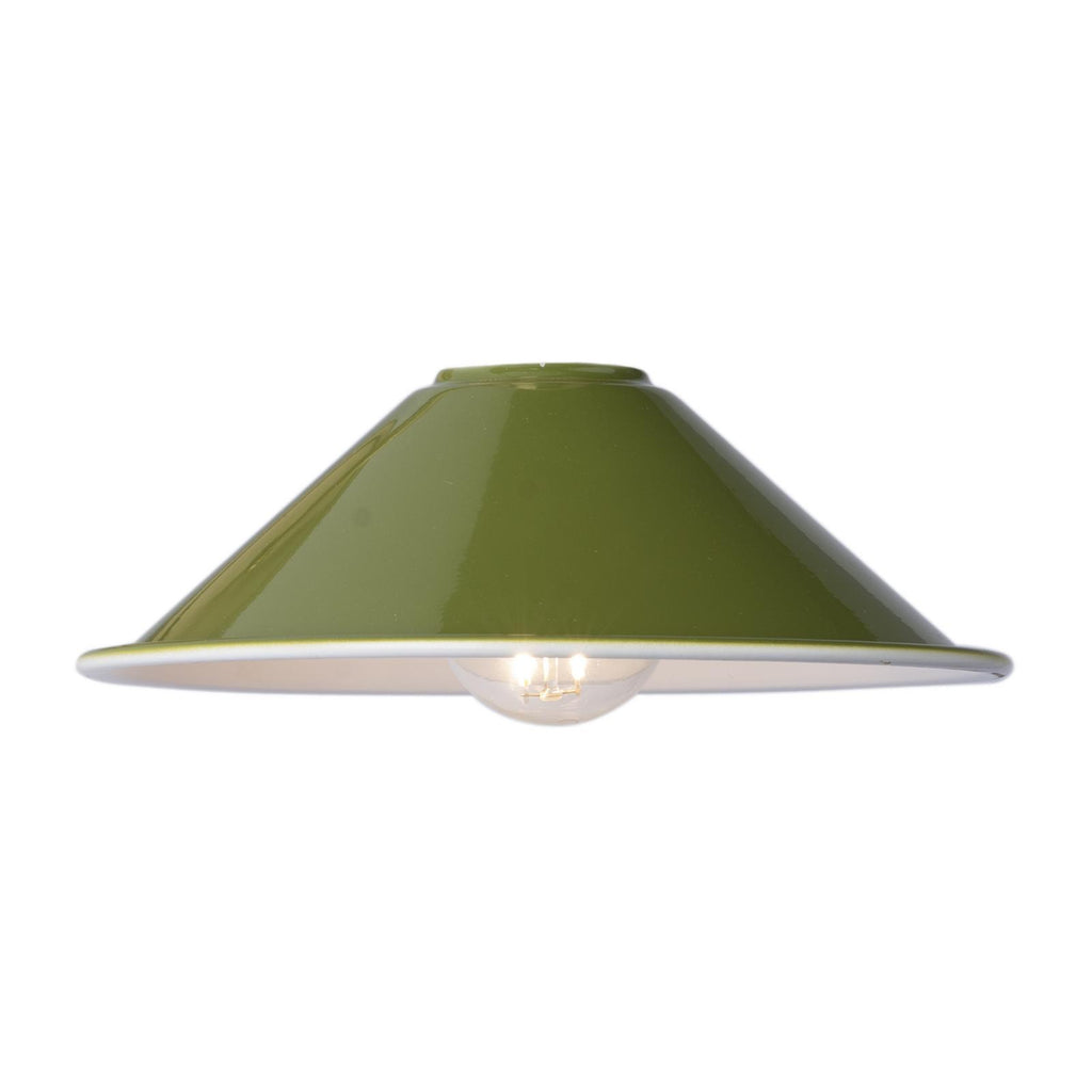ACC867 Easy Fit Metal Shade Gloss Green 18cm