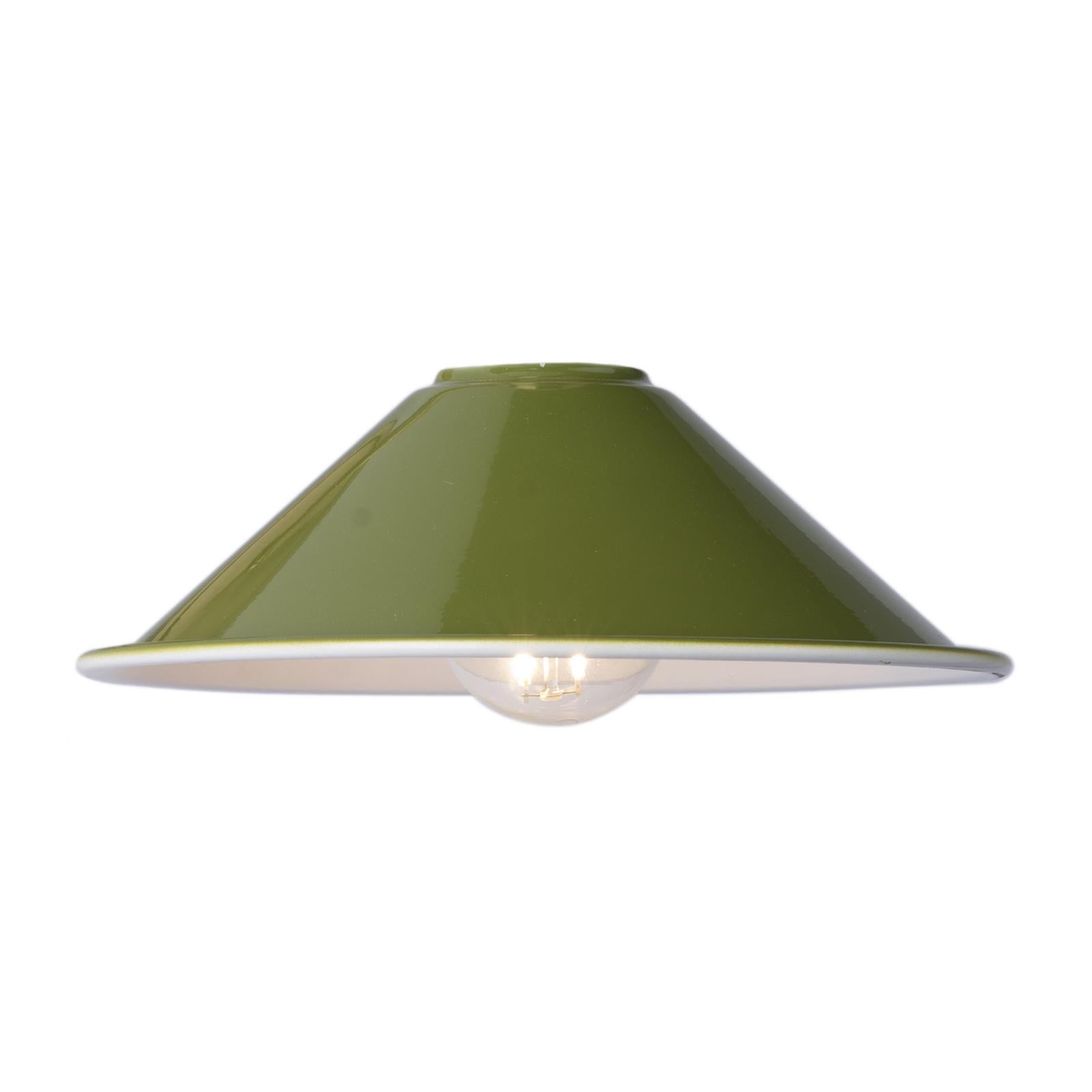 ACC867 Easy Fit Metal Shade Gloss Green 18cm