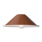 ACC868 Easy Fit Metal Shade Gloss Red/Umber 18cm