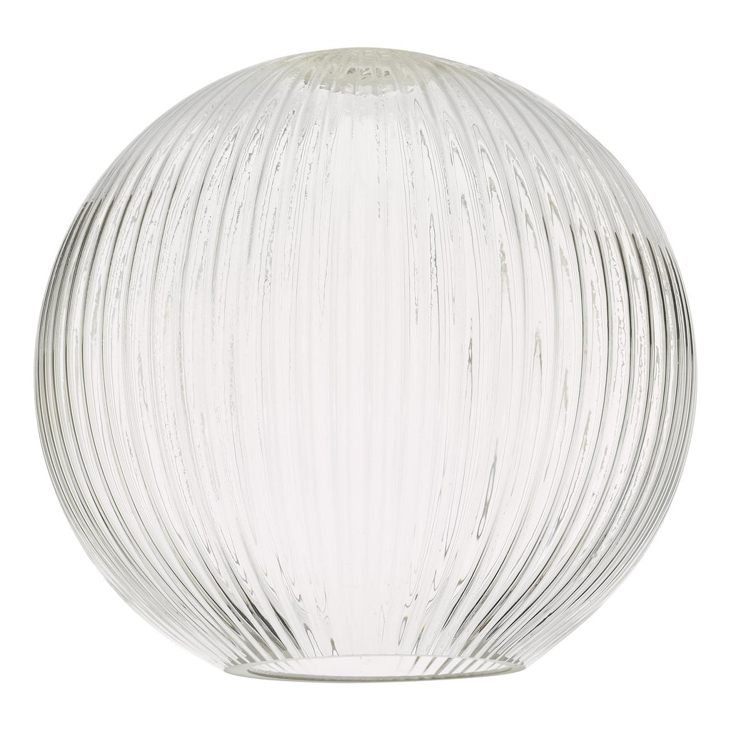 ACC870 Easy Fit Ribbed Round Glass Shade