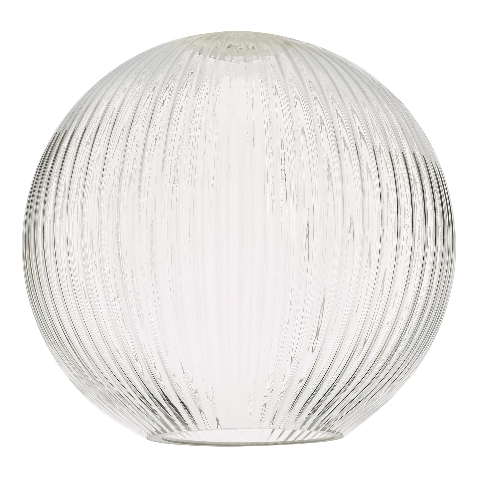 ACC870 Easy Fit Ribbed Round Glass Shade