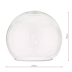 ACC871 Easy Fit Open Round Glass Shade