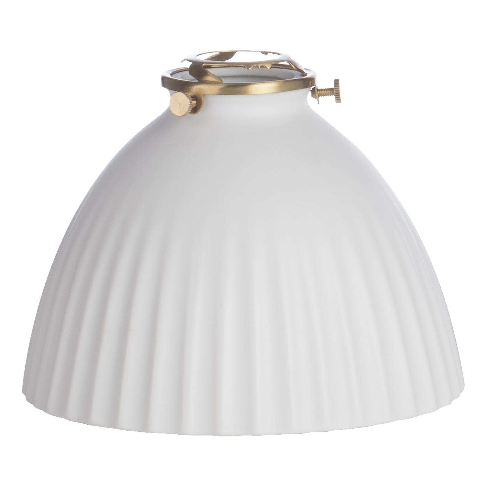 ACC879 Easy Fit White Domed Ceramic Shade 17cm
