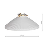ACC880 Easy Fit White Shallow Ceramic Shade