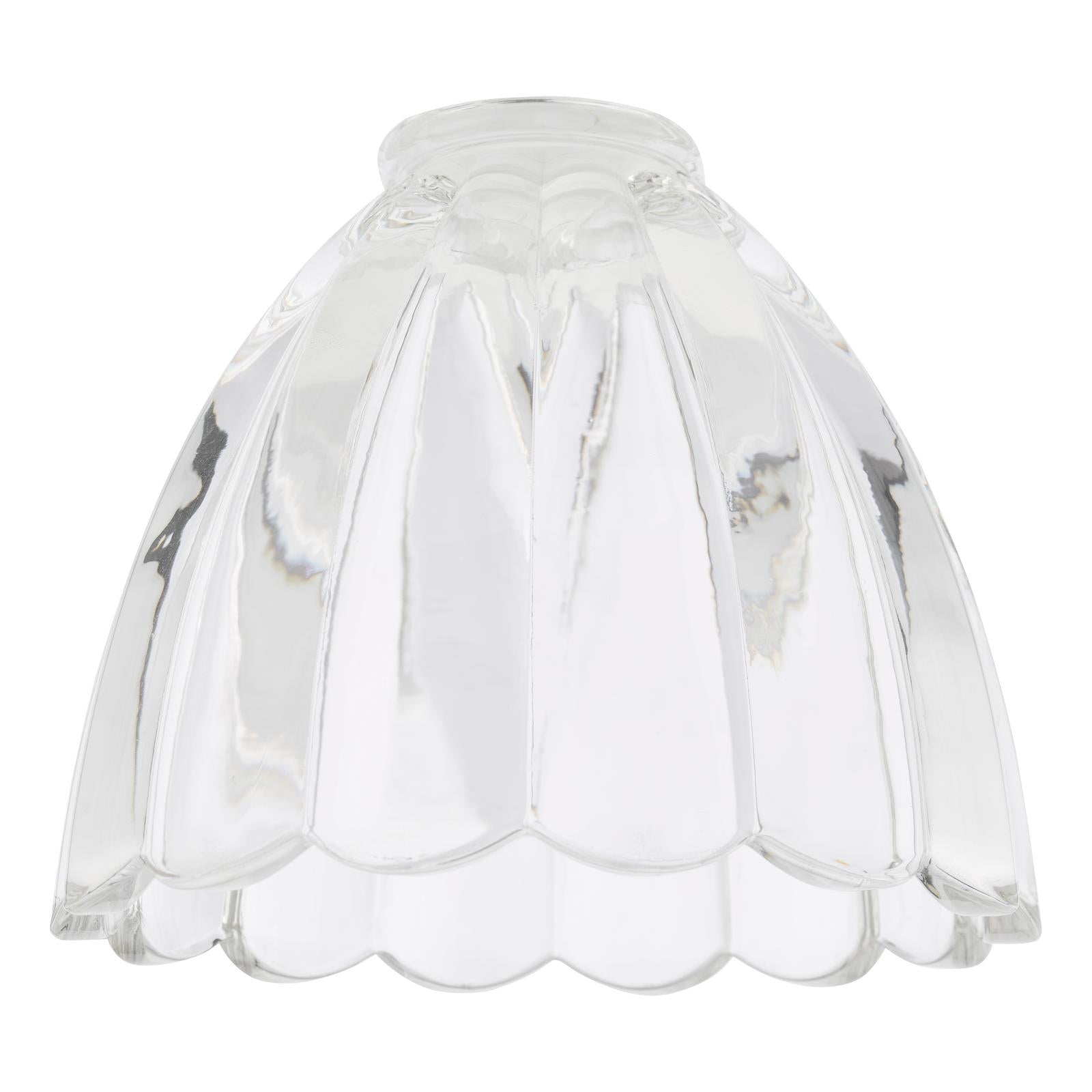ACC881 Easy Fit Scalloped Bell Glass Shade