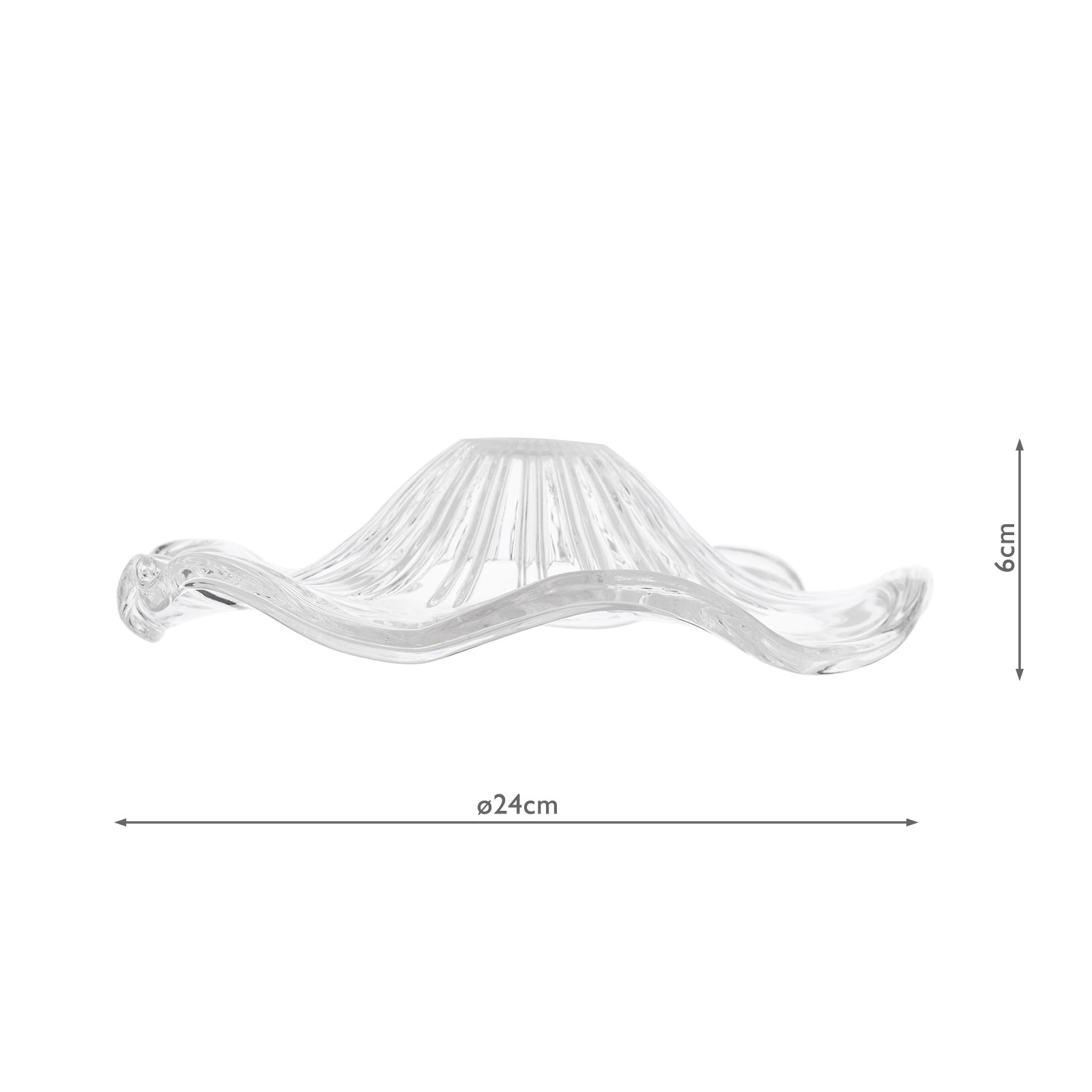 ACC882 Easy Fit Wavy Glass Shade